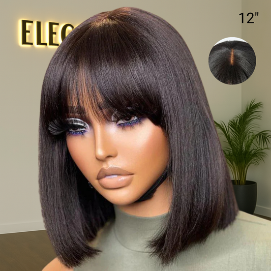 Bobbn' Bangs - Put On & Go Glueless Straight Bob with Bangs