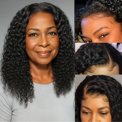 InvisiBlend - 180% Curly Wig HD Invisible Lace